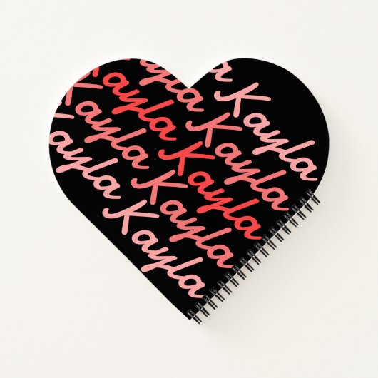 Einfache moderne Coole Typografie Notizblock (Rückseite)