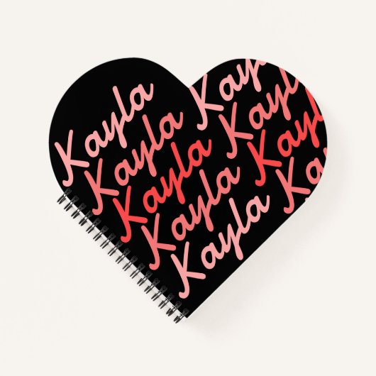 Einfache moderne Coole Typografie Notizblock (Vorderseite)