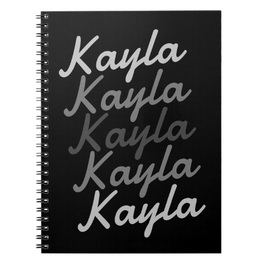 Einfache moderne Coole Typografie Notizblock (Vorderseite)