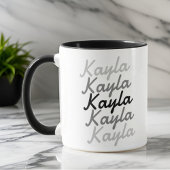 Einfache moderne Coole Typografie Tasse