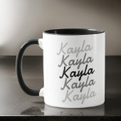 Einfache moderne Coole Typografie Tasse
