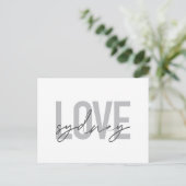 Einfache, moderne, coole, urbane Design Liebe Sydn Postkarte (Stehend Vorderseite)