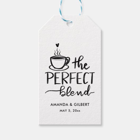 Einfache Moderne Das perfekte Blend Script Geschenkanhänger (Vorderseite)