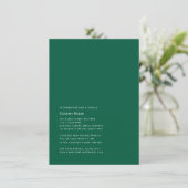 Einfache, moderne Detail-Karte Begleitkarte (Stehend Vorderseite)