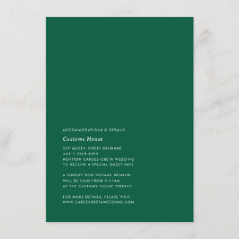 Einfache, moderne Detail-Karte Begleitkarte