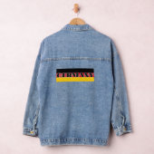 Einfache Moderne Deutsche Flagge Souvenir Jeansjacke (Hangar)