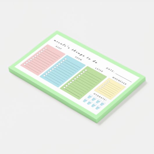 Einfache moderne Dinge zu tun Post-it Klebezettel (angewinkelt)