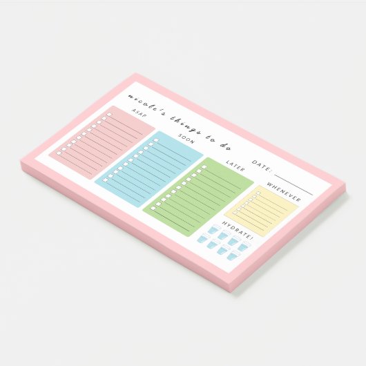 Einfache moderne Dinge zu tun Post-it Klebezettel (angewinkelt)