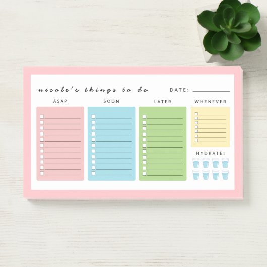 Einfache moderne Dinge zu tun Post-it Klebezettel (Büro)