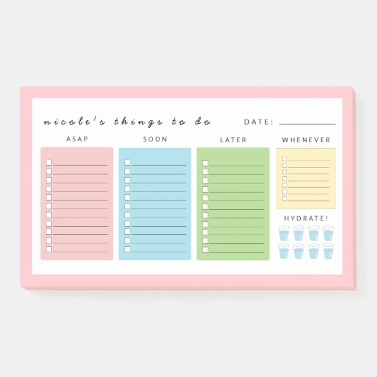 Einfache moderne Dinge zu tun Post-it Klebezettel (Vorderseite)