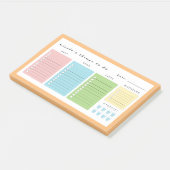 Einfache moderne Dinge zu tun Post-it Klebezettel (angewinkelt)