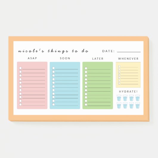 Einfache moderne Dinge zu tun Post-it Klebezettel (Vorderseite)