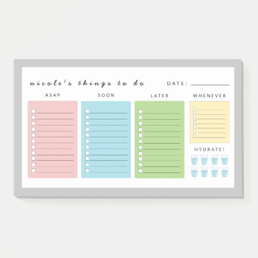 Einfache moderne Dinge zu tun Post-it Klebezettel (Vorderseite)