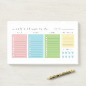 Einfache moderne Dinge zu tun Post-it Klebezettel (Auf Schreibtisch)