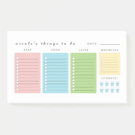 Einfache moderne Dinge zu tun Post-it Klebezettel (Vorderseite)