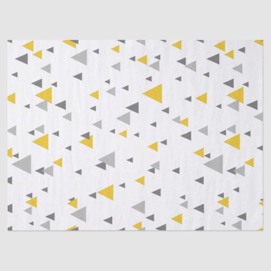 Einfache moderne Dreiecke-Muster Seidenpapier (Vorderseite)