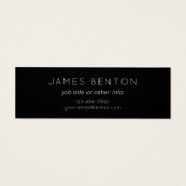 Einfache moderne dunkle blaue Ombre Gradient & Mon (Rückseite)