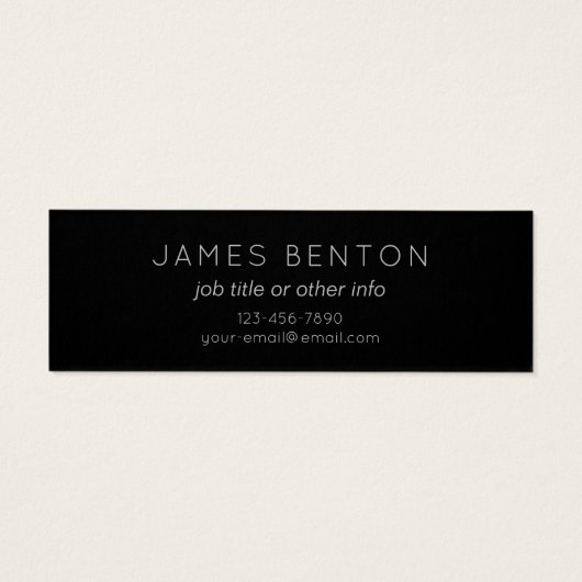 Einfache moderne dunkle blaue Ombre Gradient & Mon (Rückseite)