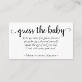 Einfache moderne Dusche | Anfrage zum klassischen  Begleitkarte (Vorderseite)