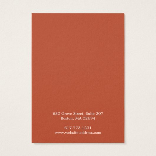 Einfache, moderne Earring Display Card (Rückseite)