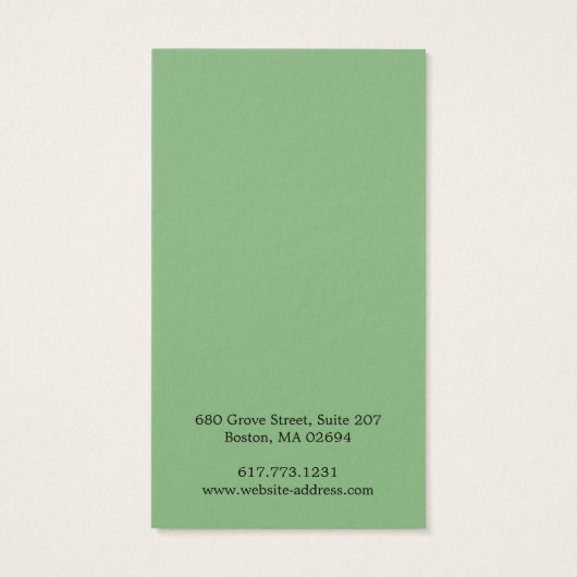 Einfache, moderne Earring Display Card (Rückseite)