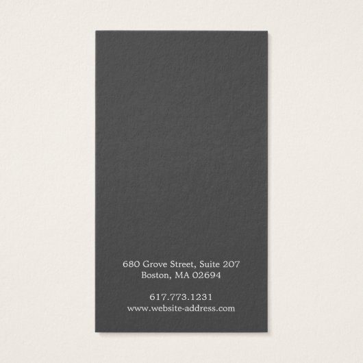 Einfache, moderne Earring Display Card (Rückseite)