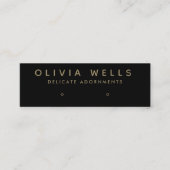 Einfache moderne Earring Display Mini-BusseB Mini Visitenkarte (Vorderseite)