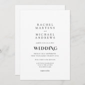 Einfache Moderne Einladung (Vorne/Hinten)