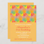 Einfache moderne Einladungen zum 61. Geburtstag Ba (Vorne/Hinten)