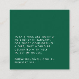 Einfache moderne Einschließkarte Begleitkarte