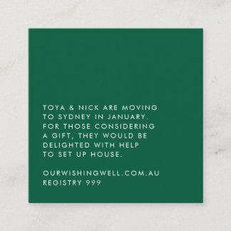 Einfache moderne Einschließkarte Begleitkarte