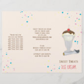 Einfache moderne Eiscreme Sprinkles Minimalistisch Flyer (Vorne)