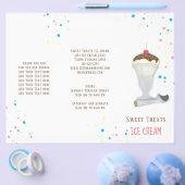 Einfache moderne Eiscreme Sprinkles Minimalistisch Flyer (Einzeln)