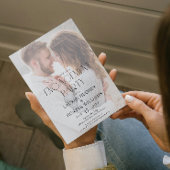 Einfache moderne Elegant-2-Foto-Engagement-Party Einladung