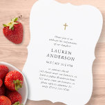 Einfache moderne Elegant Chic Cross Bestätigung Einladung<br><div class="desc">Design besteht aus einfachen Typografie mit Sans Serif und Serif Schriftart. Fügen Sie ein benutzerdefiniertes Foto hinzu.</div>