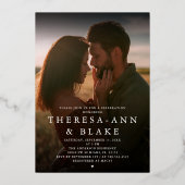 Einfache moderne Elegant Couple's Dusche Einladung (Vorderseite)