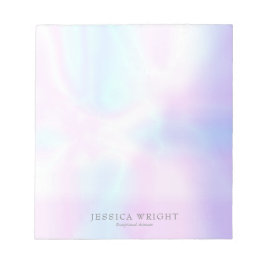 Einfache moderne Elegant Iridescent Notizblock