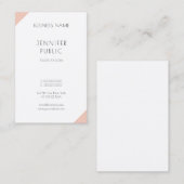 Einfache moderne, elegante Berufliche Vorlage Visitenkarte (Vorne/Hinten)