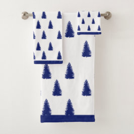 Einfache moderne Elegante Christkindlbäume Badhandtuch Set