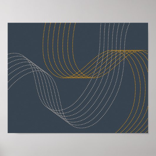 Einfache, moderne, elegante, coole, trendige Abbil Poster (Vorne)