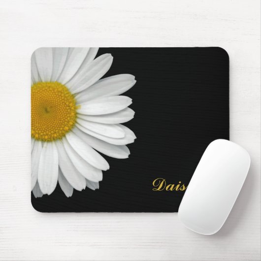 Einfache moderne elegante Daisy-Blume mit Namen Mousepad (Mit Mouse)