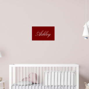 EINFACHE MODERNE ELEGANTE FAMILIEN-BABY-NAME POSTER