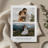 Einfache Moderne Elegante Foto Hochzeit Save The Date