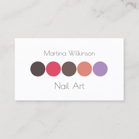 Einfache moderne elegante geometrische Art Visitenkarte (Vorderseite)