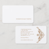 Einfache moderne, elegante, graue Linen Beruflich Visitenkarte (Vorne/Hinten)