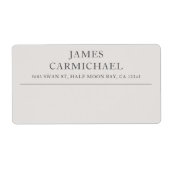 Einfache moderne Elegante Gray Shipping (Vorne)