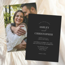 Einfache moderne elegante Hochzeit