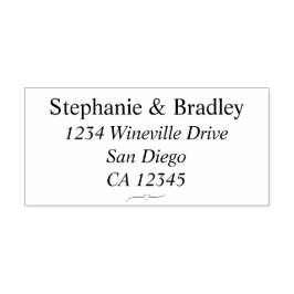 Einfache moderne, elegante Hochzeitsstiftung Permastempel