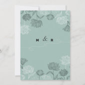 Einfache moderne, elegante Kalligrafie-Skripte Hoc Einladung (Rückseite)