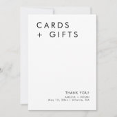 Einfache moderne elegante Karten und Geschenke für (Vorderseite)